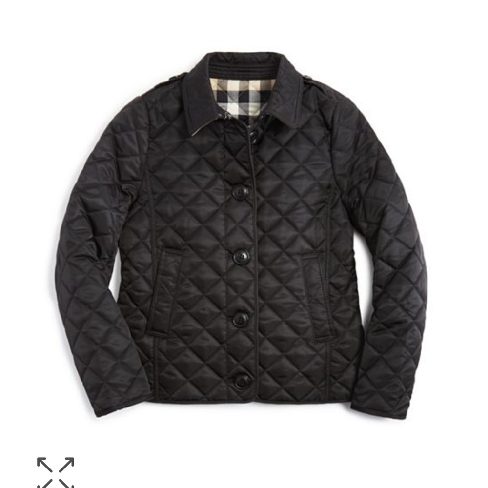 Burberry black quilted jacket